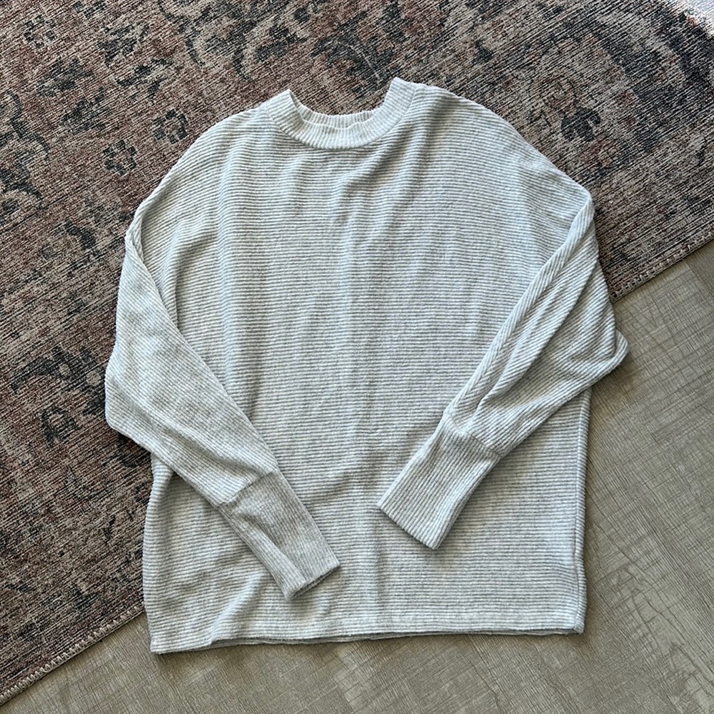 Long sleeve mock turtle neck